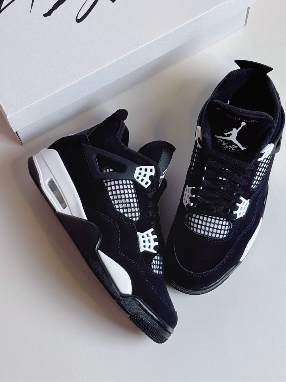 Air Jordan 4 Retro “White Thunder” Men’s Sneakers - Picture 5 of 5